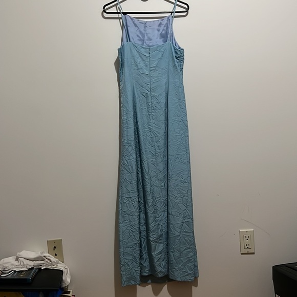 INC International Concepts 100% silk maxi dress - light blue - size 8 - Picture 2 of 8